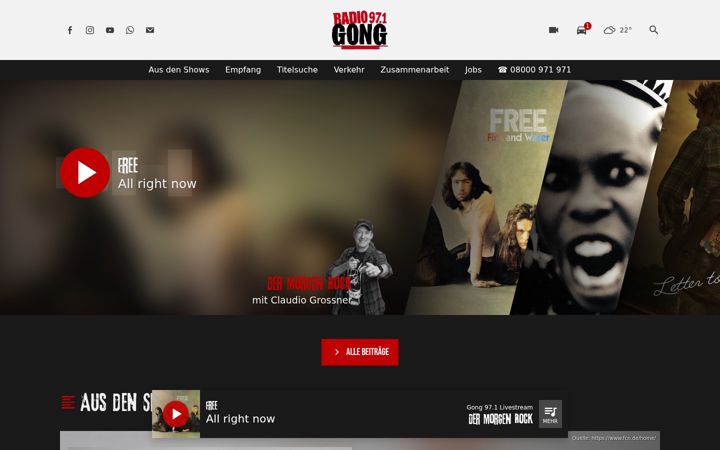 Screenshot of der-rocksender.de