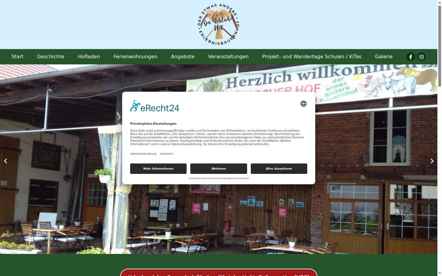 Sutikimo reklamjuostės, rodytos prieš bet kokią sąveiką, ekrano kopija