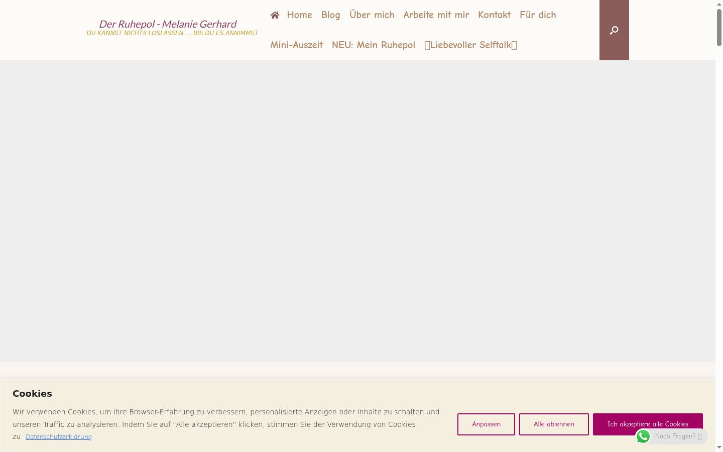 Screenshot des Einwilligungsbanners vor jeglicher Interaktion
