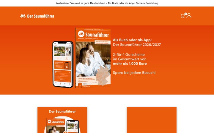 Zrzut ekranu der-saunafuehrer.de