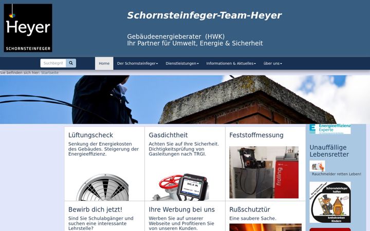 Zrzut ekranu der-schornsteinfeger-heyer.de