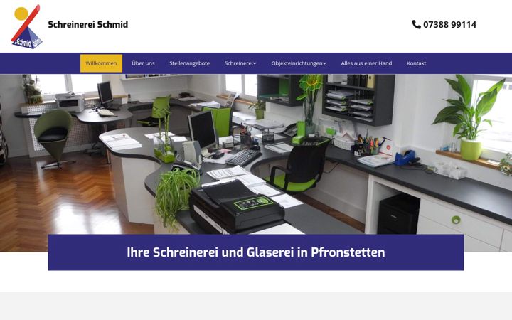 Zrzut ekranu der-schreiner-schmid.de