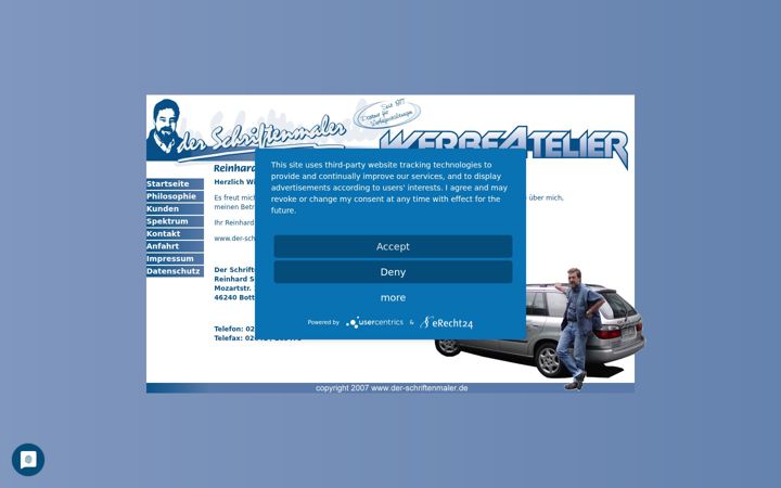 Zrzut ekranu der-schriftenmaler.de