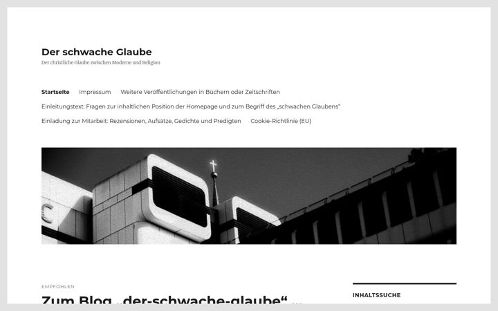 Zrzut ekranu der-schwache-glaube.de