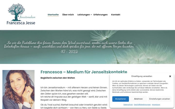 Zrzut ekranu der-seelenkontakt.de