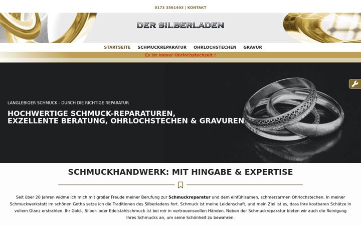 Zrzut ekranu der-silberladen.de