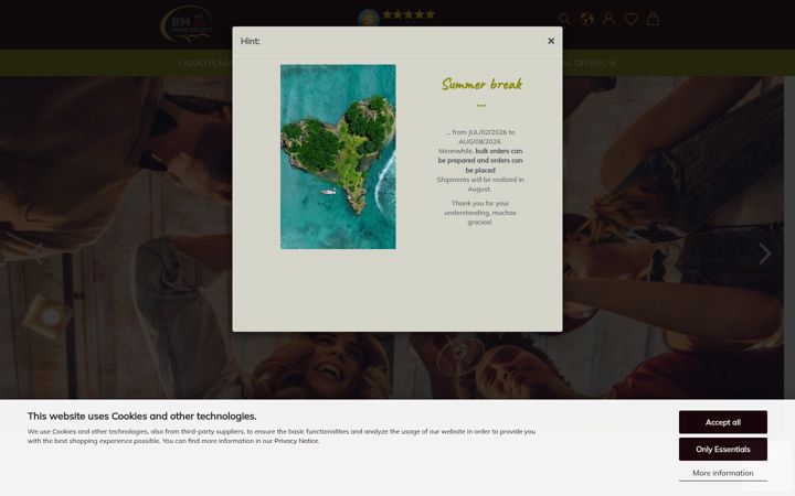 Zrzut ekranu der-spanische-gourmet.de