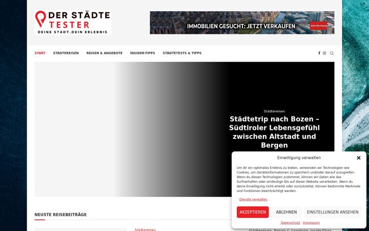 Skærmbillede af der-staedtetester.de