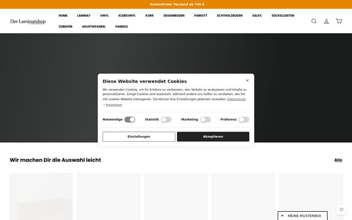 Skærmbillede af der-vinylshop.de