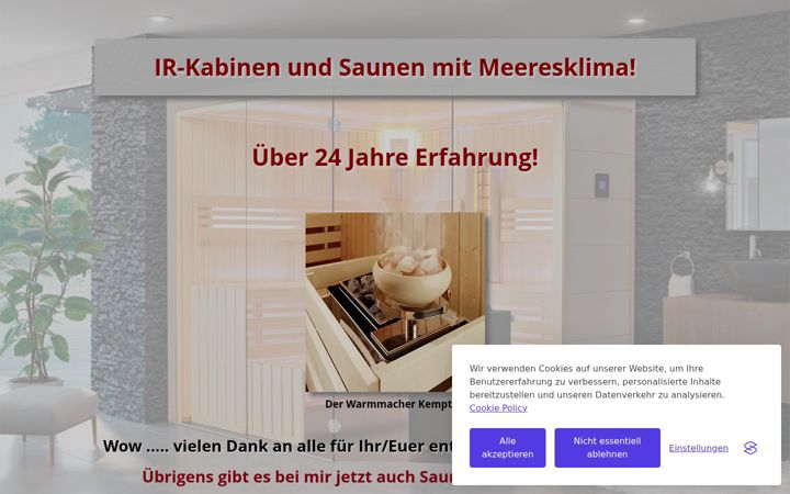 Skærmbillede af der-warmmacher-kempten.de