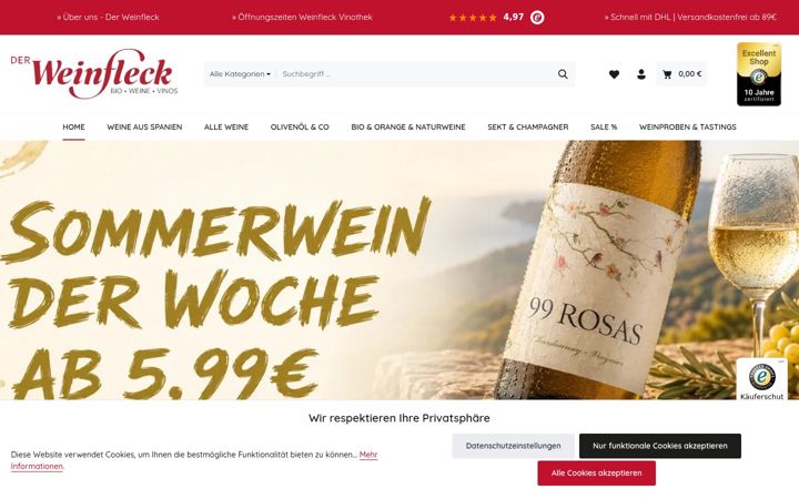 Snimka zaslona za der-weinfleck.de