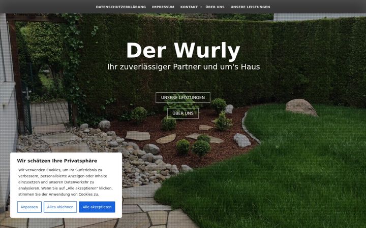 Snimka zaslona za der-wurly.de