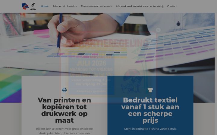 Screenshot of deraaf.be