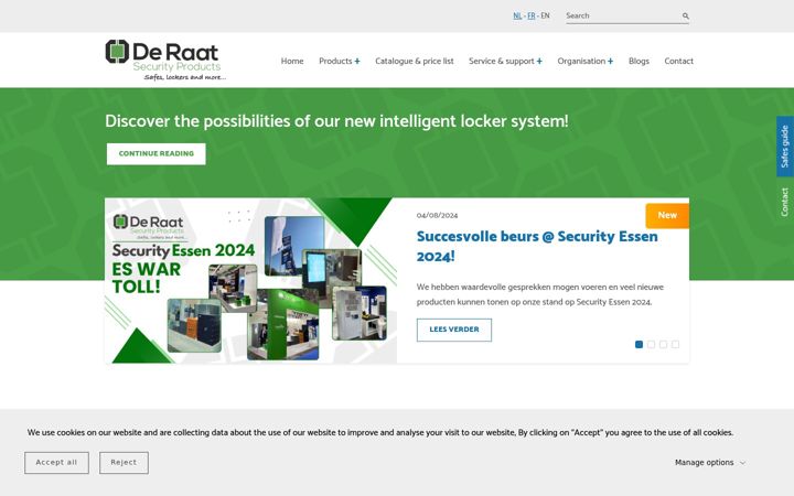 Screenshot of deraat.nl