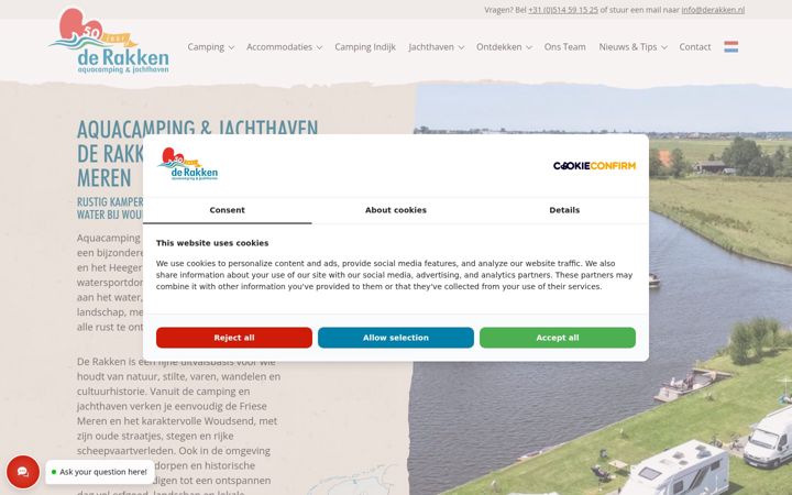 Snímek obrazovky derakken.nl