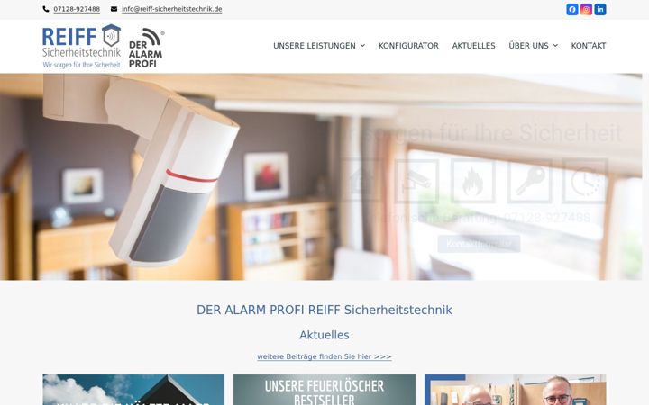 Skjermbilde av deralarmprofi-sued.de