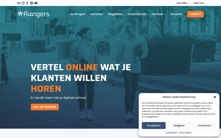 Screenshot of derangers.be