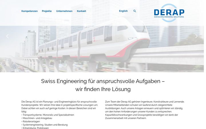 Screenshot of derap-ag.ch