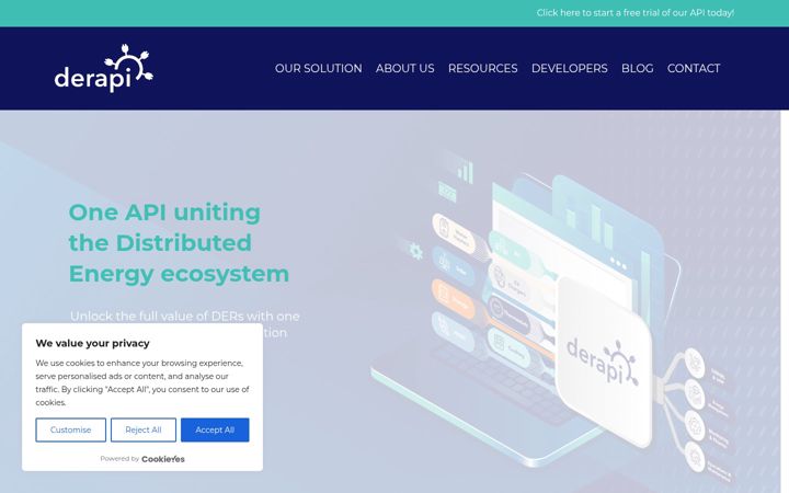 Screenshot of derapi.com