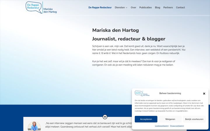 Screenshot of derapperedacteur.nl
