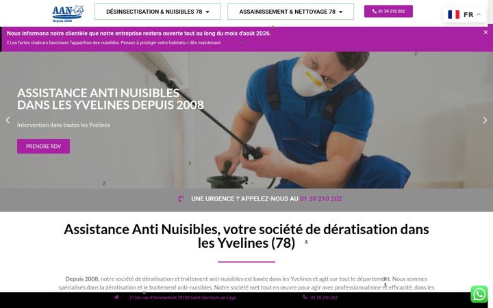 Screenshot di deratisation-78-yvelines.fr