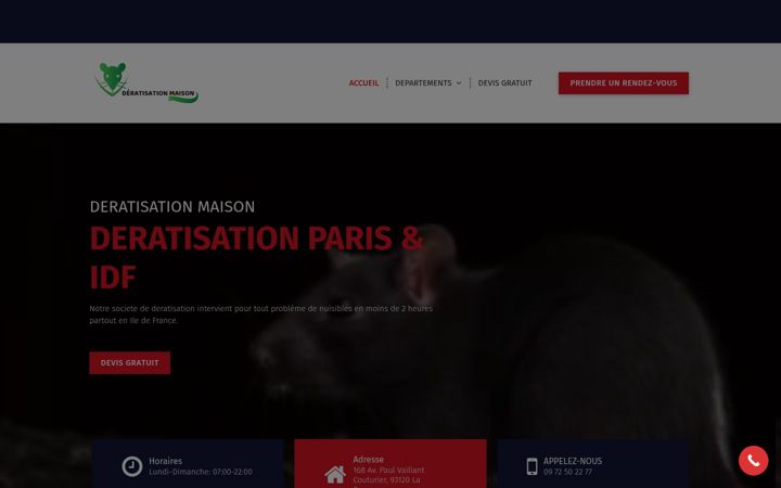 Screenshot of deratisation-maison.fr