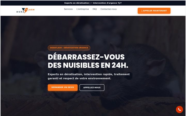 Screenshot of deratisation-urgence.net