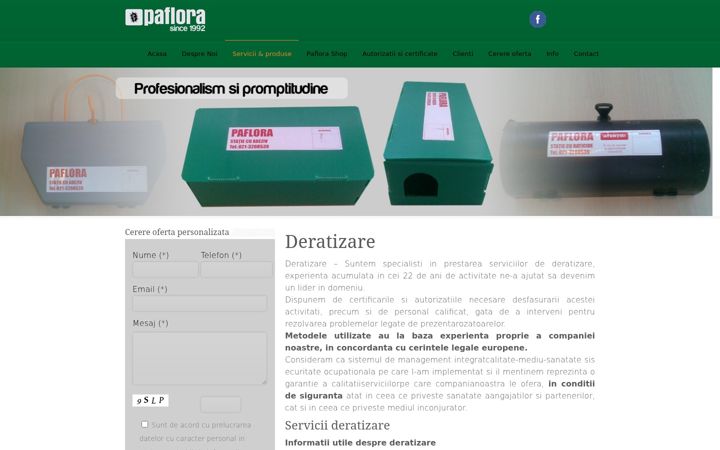 Screenshot of deratizare.org