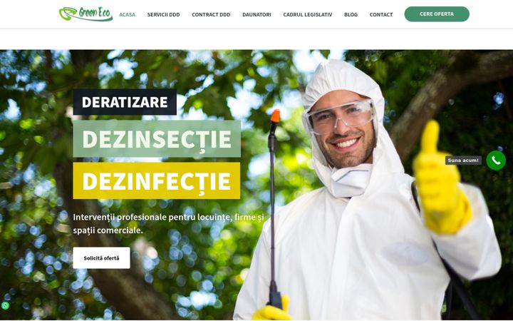 Ekrānuzņēmums no deratizaredezinsectiedezinfectie.ro