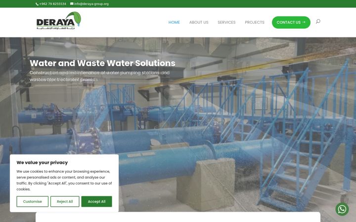 Screenshot of deraya-group.com