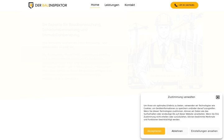Snímek obrazovky derbauinspektor.de