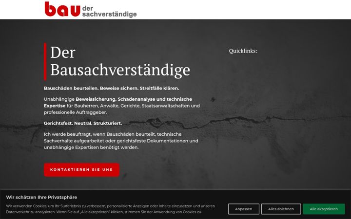Screenshot of derbausv.ch
