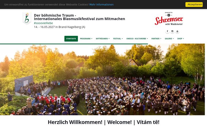 Screenshot of derboehmischetraum.at