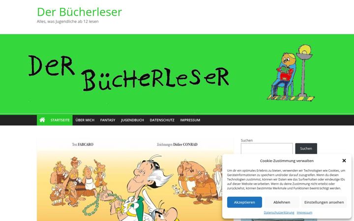 Snímek obrazovky derbuecherleser.de