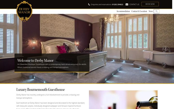 Screenshot of derby-manor.co.uk