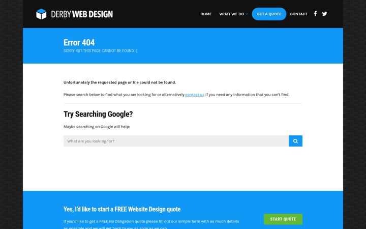 Screenshot of derby-webdesign.co.uk