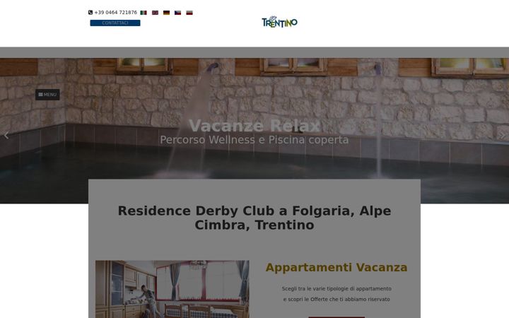 Captura de pantalla de derbyclubresidence.it