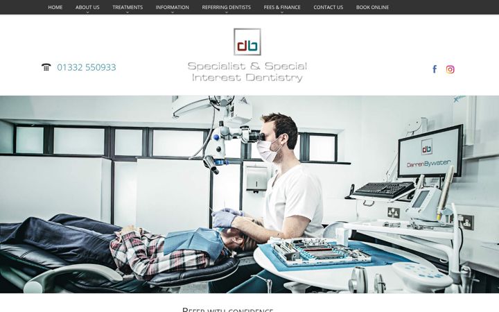 Screenshot of derbydentalspecialists.co.uk
