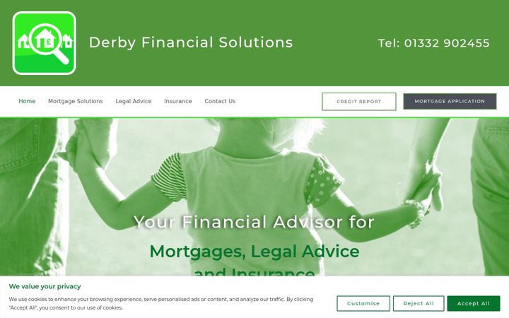 Screenshot of derbyfs.com