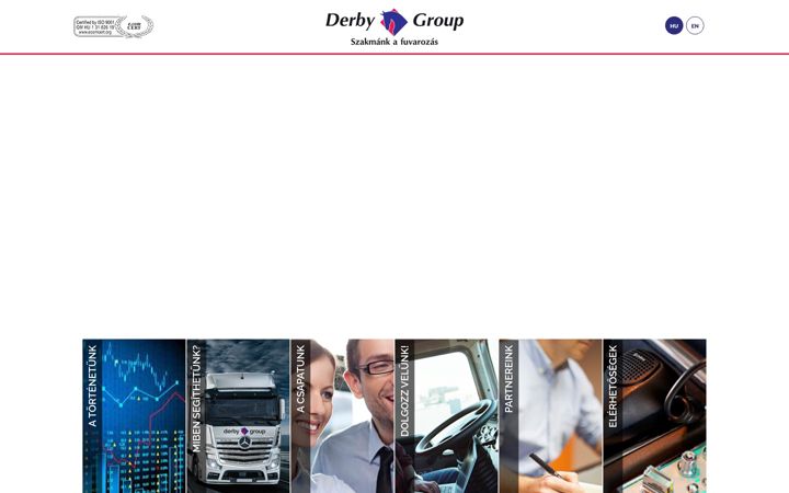 Screenshot von derbygroup.hu