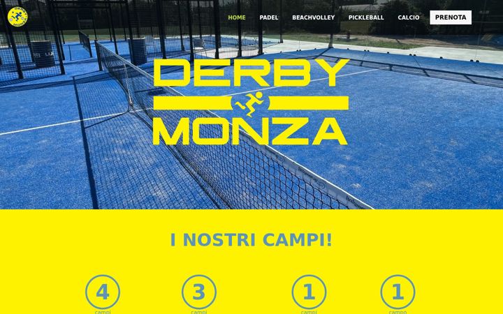 Captura de pantalla de derbymonza.it