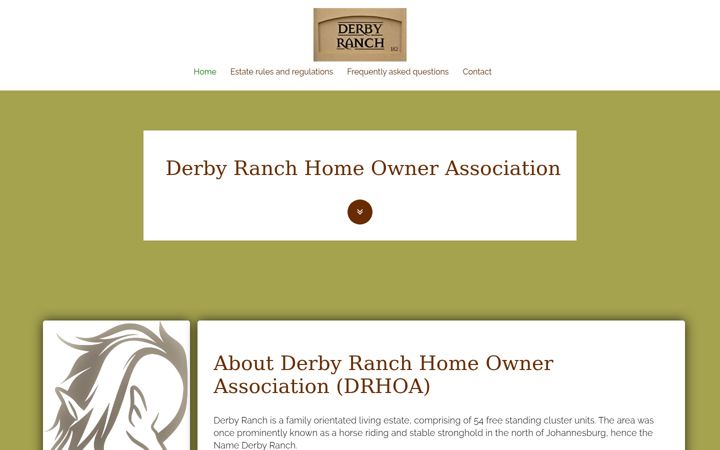 Ekrānuzņēmums no derbyranch182.co.za