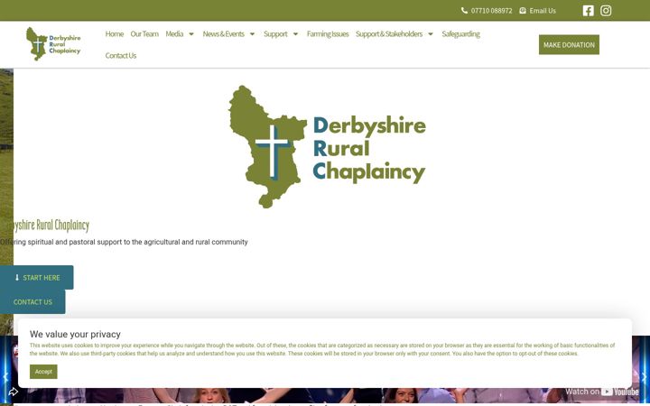 Skjámynd af derbyshireruralchaplaincy.org.uk