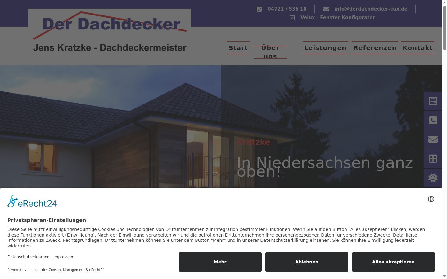 Screenshot van de toestemmingsbanner zoals getoond vóór enige interactie