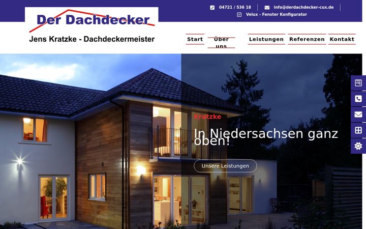 Ekraanipilt saidist derdachdecker-cux.de