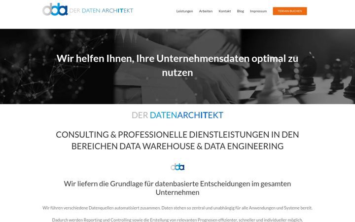 Screenshot of derdatenarchitekt.de