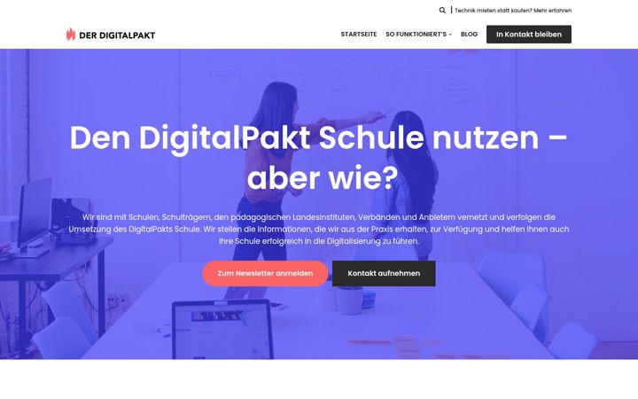 Ekraanipilt saidist derdigitalpakt.de