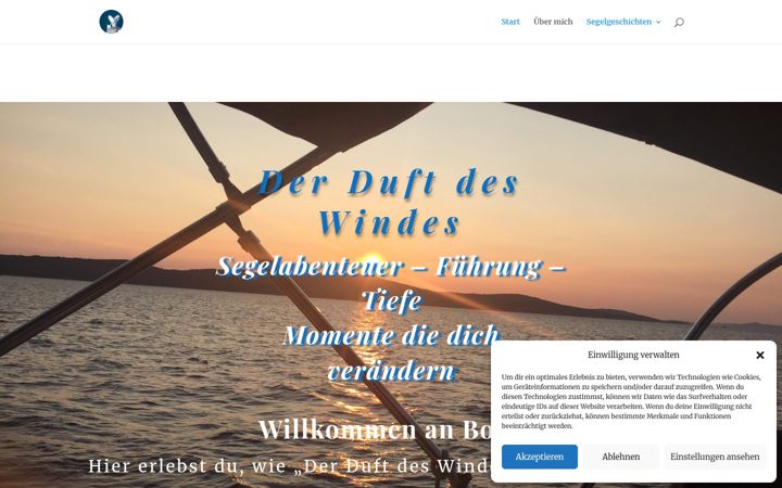 Ekraanipilt saidist derduftdeswindes.de
