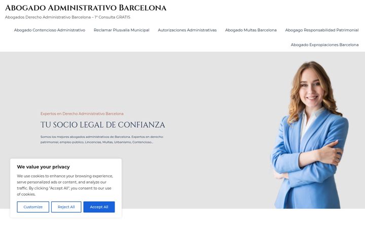 Screenshot of derechoadministrativobarcelona.com