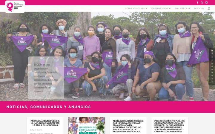 Screenshot of derechosdelamujer.org